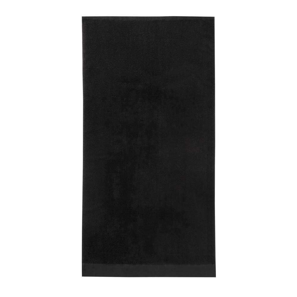 Seahorse Baumwolle Handtücher Uni Viele Farben Breite Borte Pure 60x110 cm Schwarz