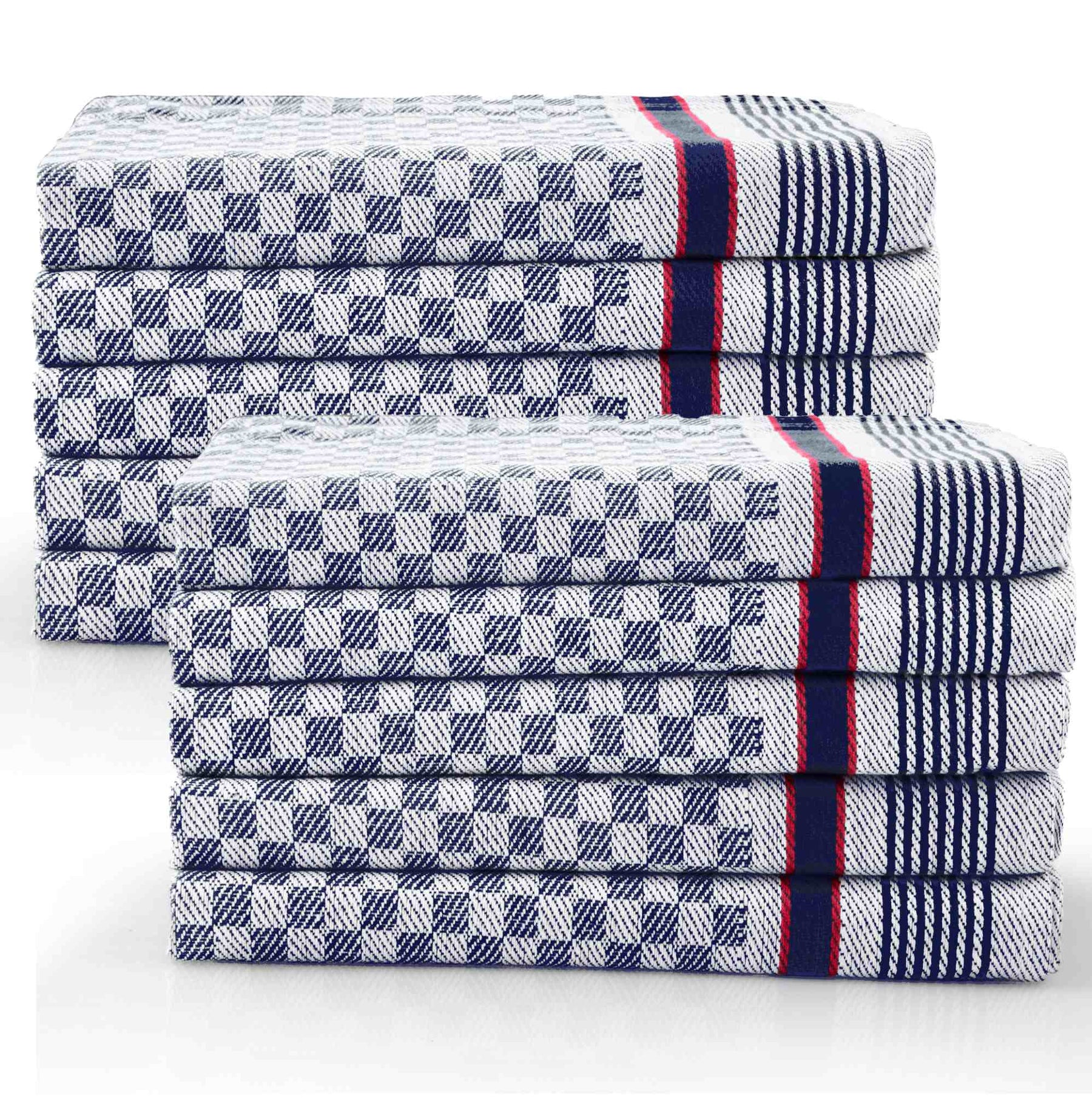 Sterzbachs 10er Set Grubentuch Pro Geschirrtücher Baumwolle Kariert 220 GSM