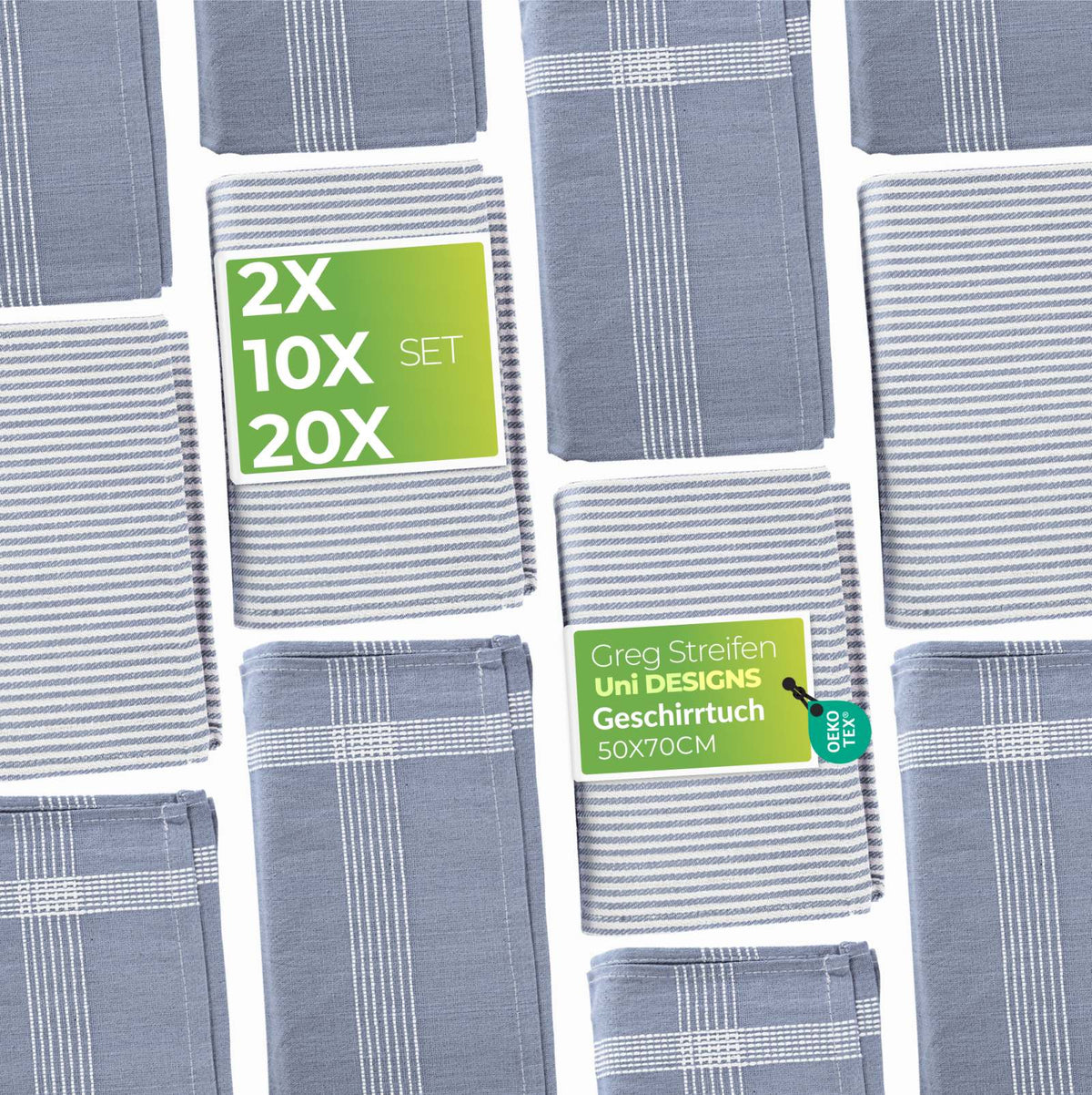 Sterzbachs Geschirrtücher Design Greg Streifen Uni