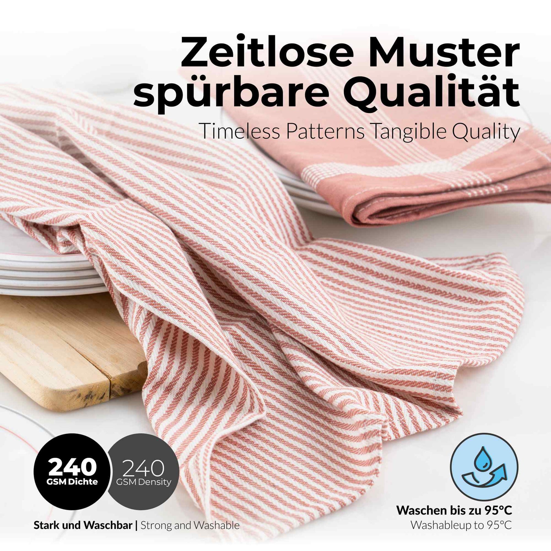 Sterzbachs Geschirrtücher Design Greg Streifen Uni