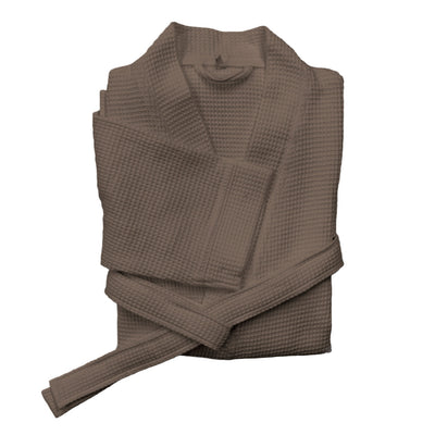 Bademantel Wafel Taupe S #farbe_taupe