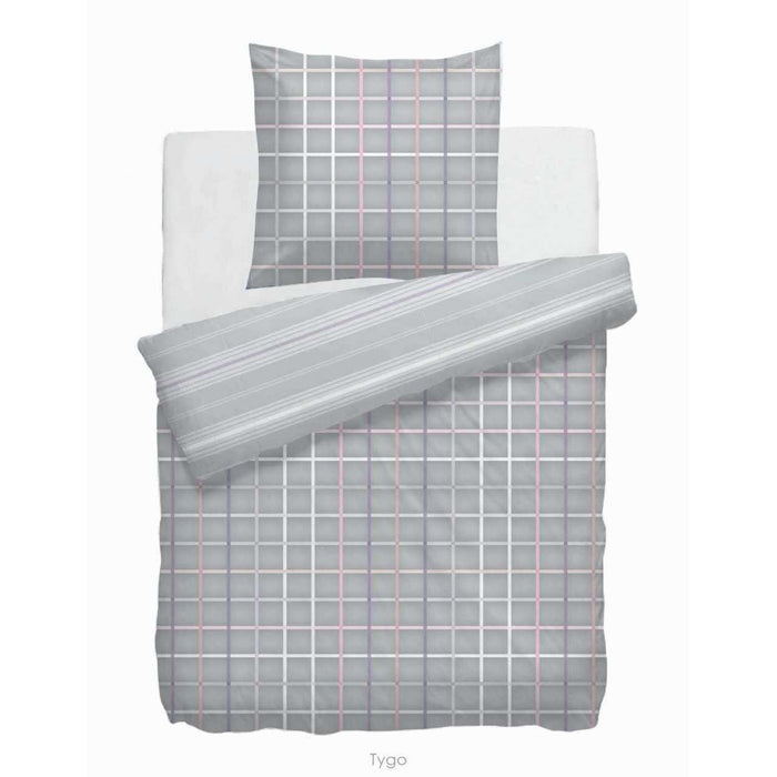 HnL Renforcé Bettwäsche Tygo Beige 135x200 cm + 80x80 cm