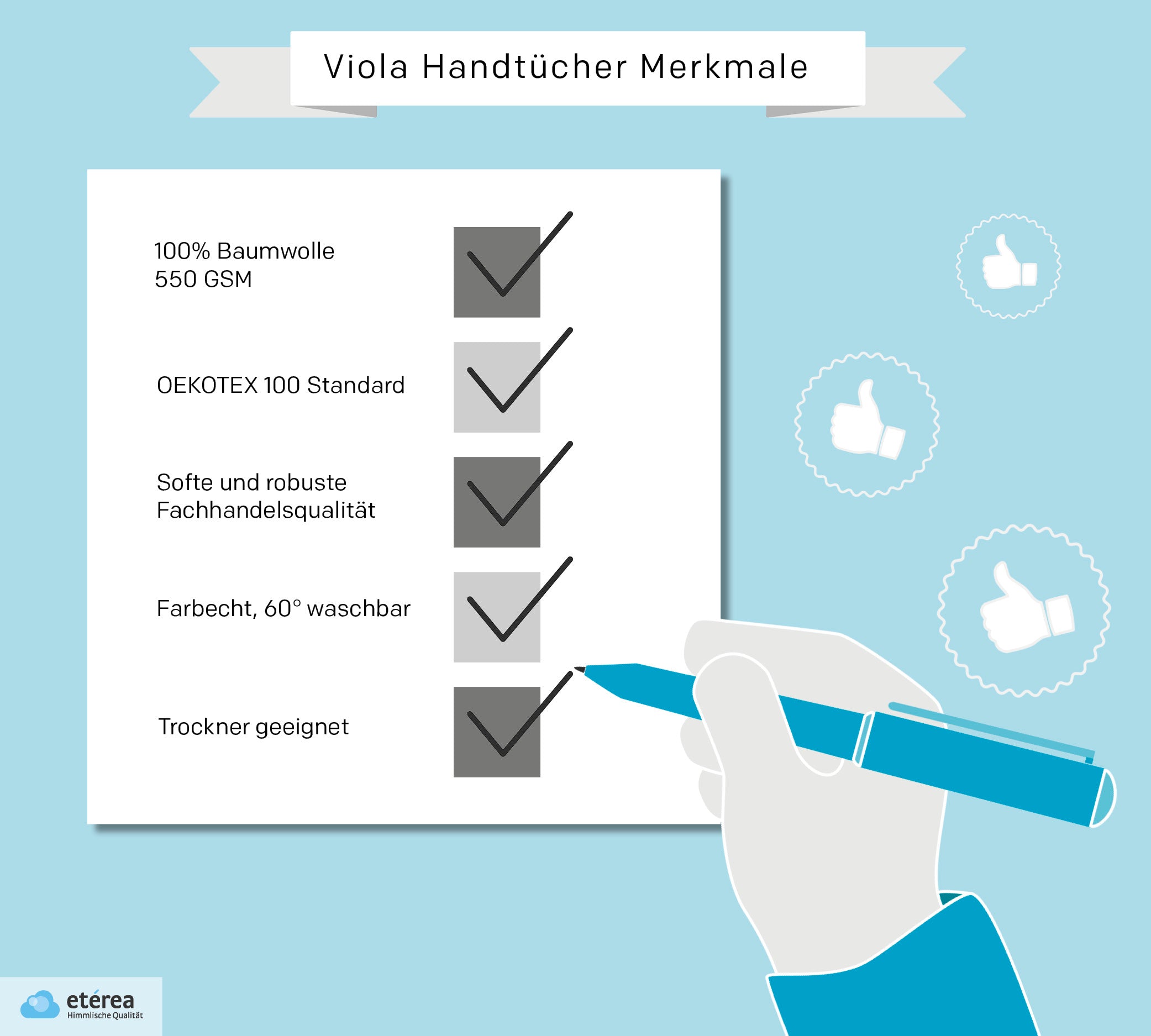 3 tlg. Baumwolle Handtuch-Set Viola alle Farben - Bild 6