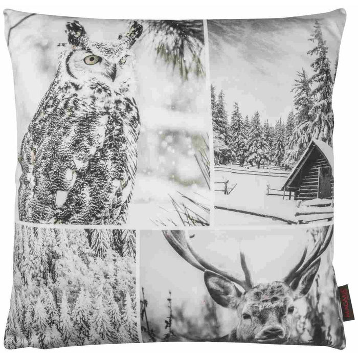Magma Kissen 50x50 cm Tiere Wilderness Patchwork
