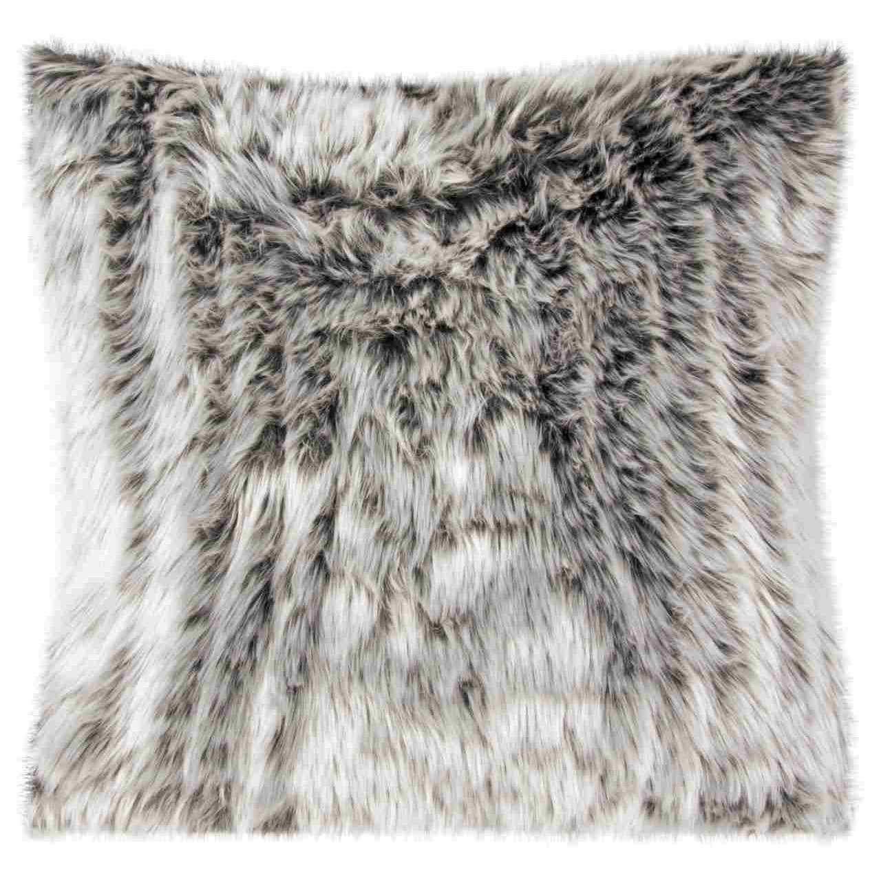 Magma Kissenhülle 40x40 cm Flauschig Einfarbig Zobel