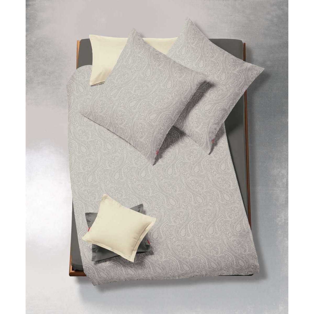 fleuresse Damast Bettwäsche #farbe_155x200-cm-+-80x80-cm
