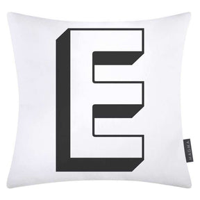 Magma Baumwolle Kissenhülle Buchstaben Weiss 40x40 cm Buchstabe: E